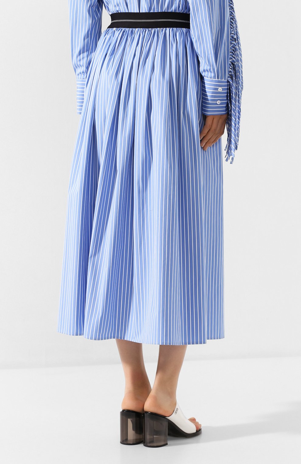 Хлопковая юбка MSGM, арт. 2842MDD112 207310, фото 4