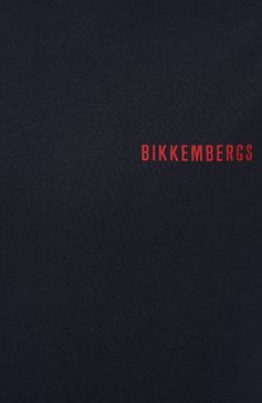 Мужская хлопковая футболка DIRK BIKKEMBERGS темно-синего цвета, арт. BKK3MTS04 | Фото 5 (Длина (для топов): Стандартные; Драгоценные камни: Проставлено; Материал внешний: Хлопок; Материал сплава: Проставлено; Рукава: Короткие; Принт: С принтом; Стили: Кэжуэл; Мужское Кросс-КТ: Футболка-одежда; Кросс-КТ: Джерси)