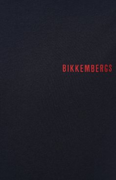 Мужская хлопковая футболка DIRK BIKKEMBERGS темно-синего цвета, арт. BKK3MTS04 | Фото 5 (Рукава: Короткие; Длина (для топов): Стандартные; Принт: С принтом; Материал сплава: Проставлено; Материал внешний: Хлопок; Драгоценные камни: Проставлено; Стили: Кэжуэл)