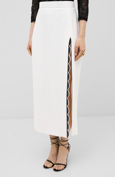 Юбка ULYANA SERGEENKO белого цвета по цене 115000 руб., арт. GNM003SS20P (0584т20), фото 3 Юбка ULYANA SERGEENKO, арт. GNM003SS20P (0584т20), фото 3
