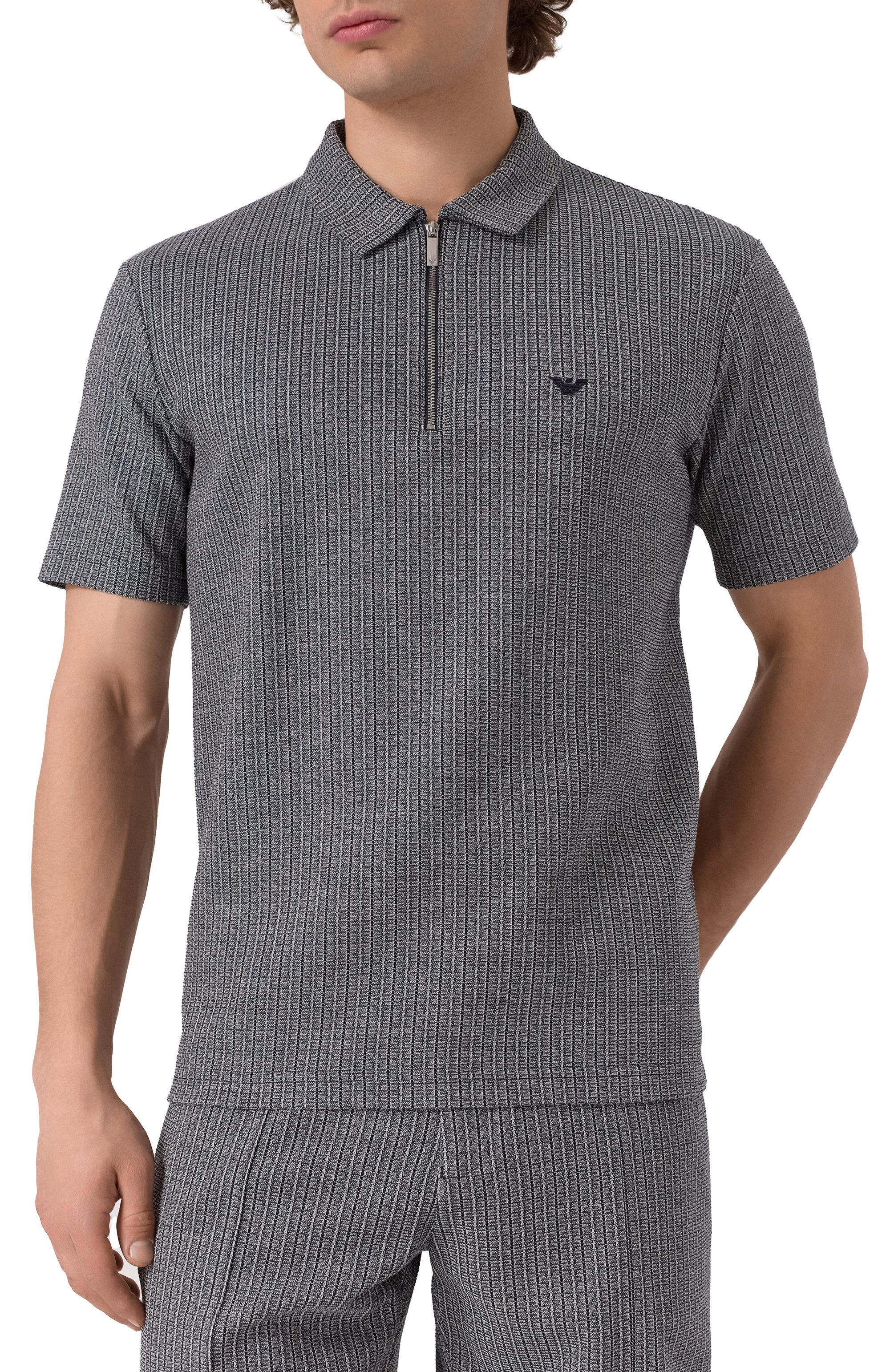 Хлопковое поло EMPORIO ARMANI, арт. EM001905/AF15552, фото 3