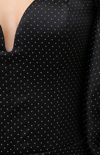 Атласное платье RASARIO черного цвета по цене 137480 руб., арт. 0084W20, фото 5 Атласное платье RASARIO, арт. 0084W20, фото 5