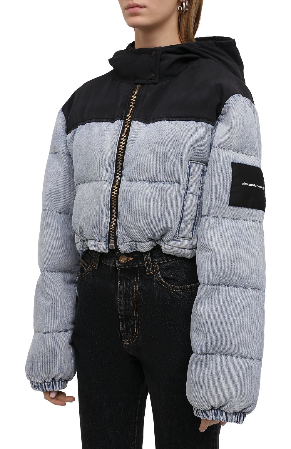 Пуховик ALEXANDER WANG голубого цвета по цене 56550 руб., арт. 4DC4212010, фото 3 Пуховик ALEXANDER WANG, арт. 4DC4212010, фото 3