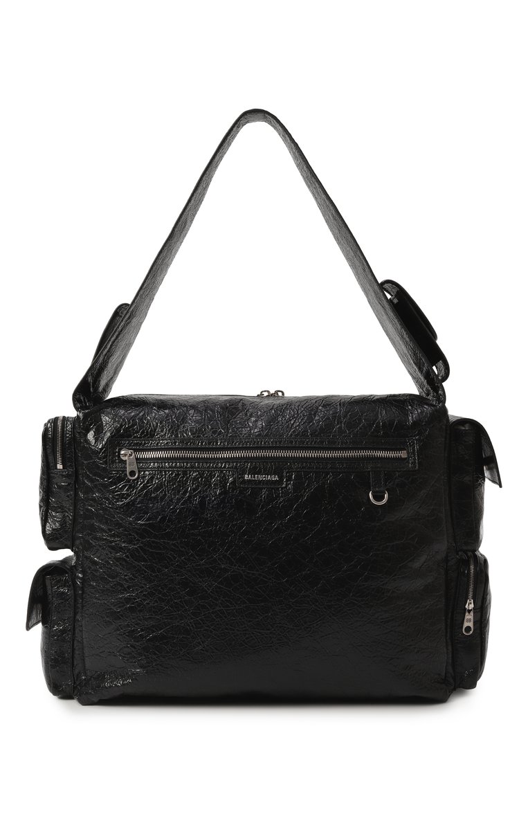 Мужская сумка superbusy large BALENCIAGA черного цвета, арт. 702168/210C8 | Фото 6 (Размер: large; Материал: Натуральная кожа)