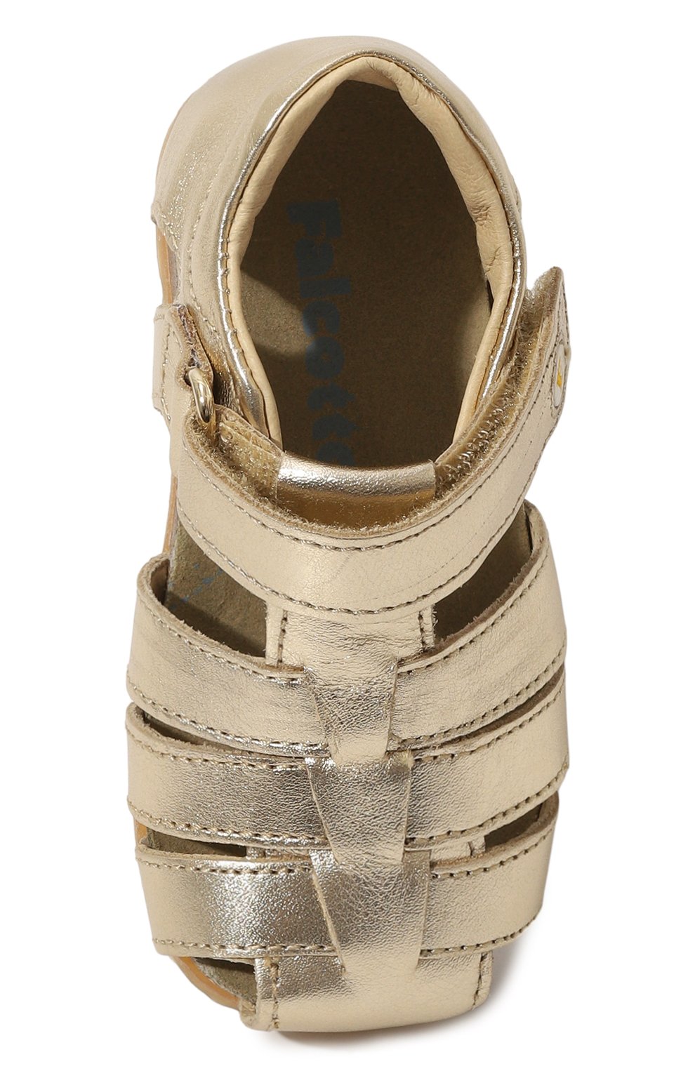 Кожаные сандалии FALCOTTO золотого цвета по цене 9550 руб., арт. 1500736/16/18-26, фото 4 Кожаные сандалии FALCOTTO, арт. 1500736/16/18-26, фото 4