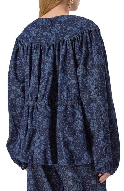 Джинсовая куртка DRIES VAN NOTEN темно-синего цвета по цене 87550 руб., арт. 251-010511-1557, фото 4 Джинсовая куртка DRIES VAN NOTEN, арт. 251-010511-1557, фото 4