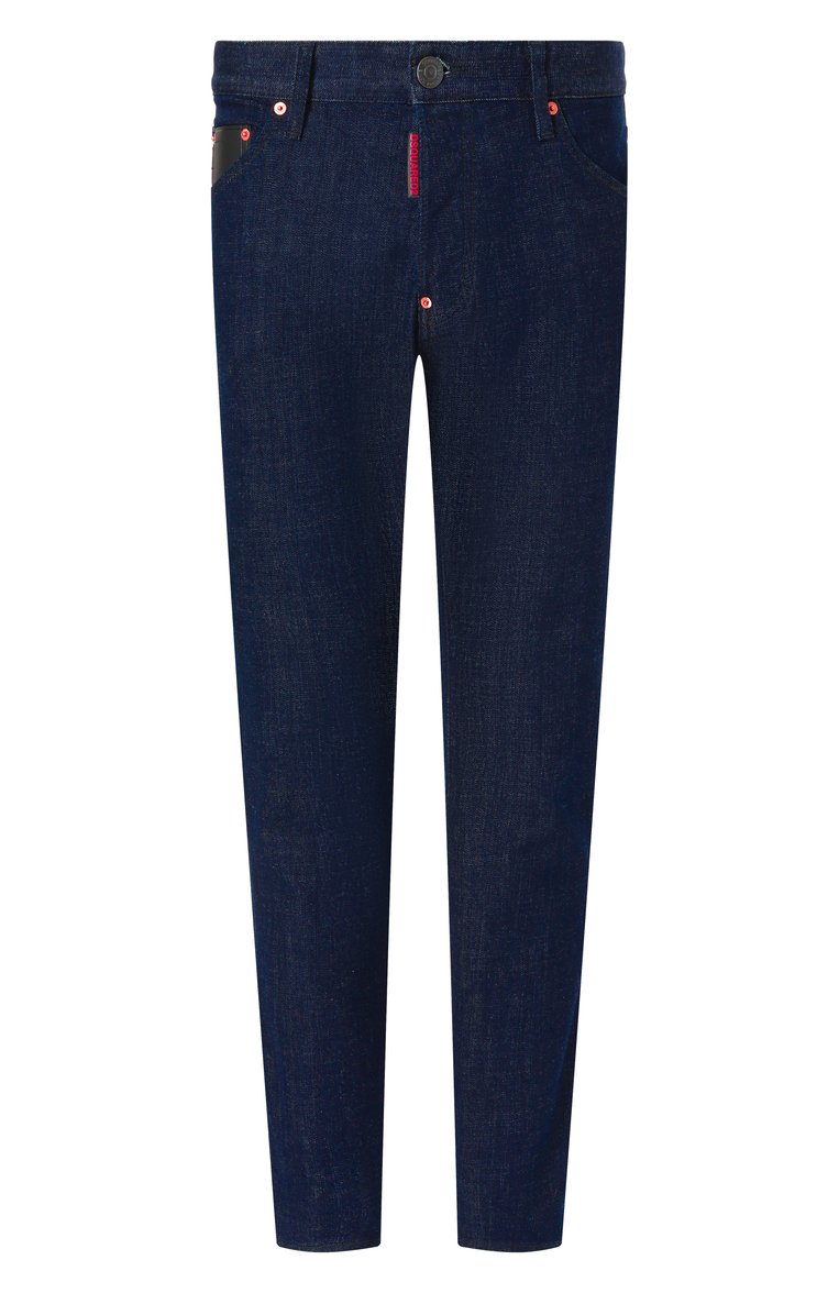 Мужские джинсы cool guy DSQUARED2 темно-синего цвета, арт. S71LB1612/S30664 | Фото 1 (Длина (брюки, джинсы): Стандартные; Материал внешний: Хлопок, Деним; Стили: Кэжуэл, Повседневный; Кросс-КТ: Деним; Силуэт М (брюки): Узкие; Автоматизация ТО: Проставлено; Автоматизация состава: Проставлено; Детали: Без декора)