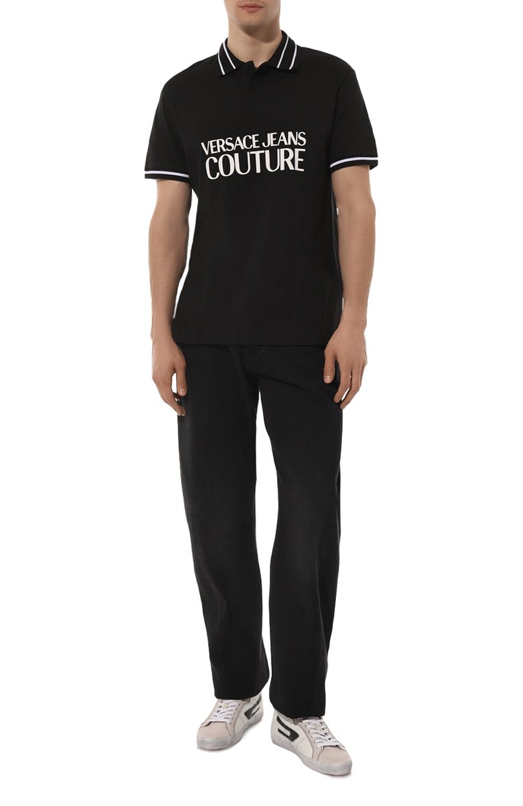 Хлопковое поло VERSACE JEANS COUTURE, арт. 74GAGT03/CJ010, фото 1