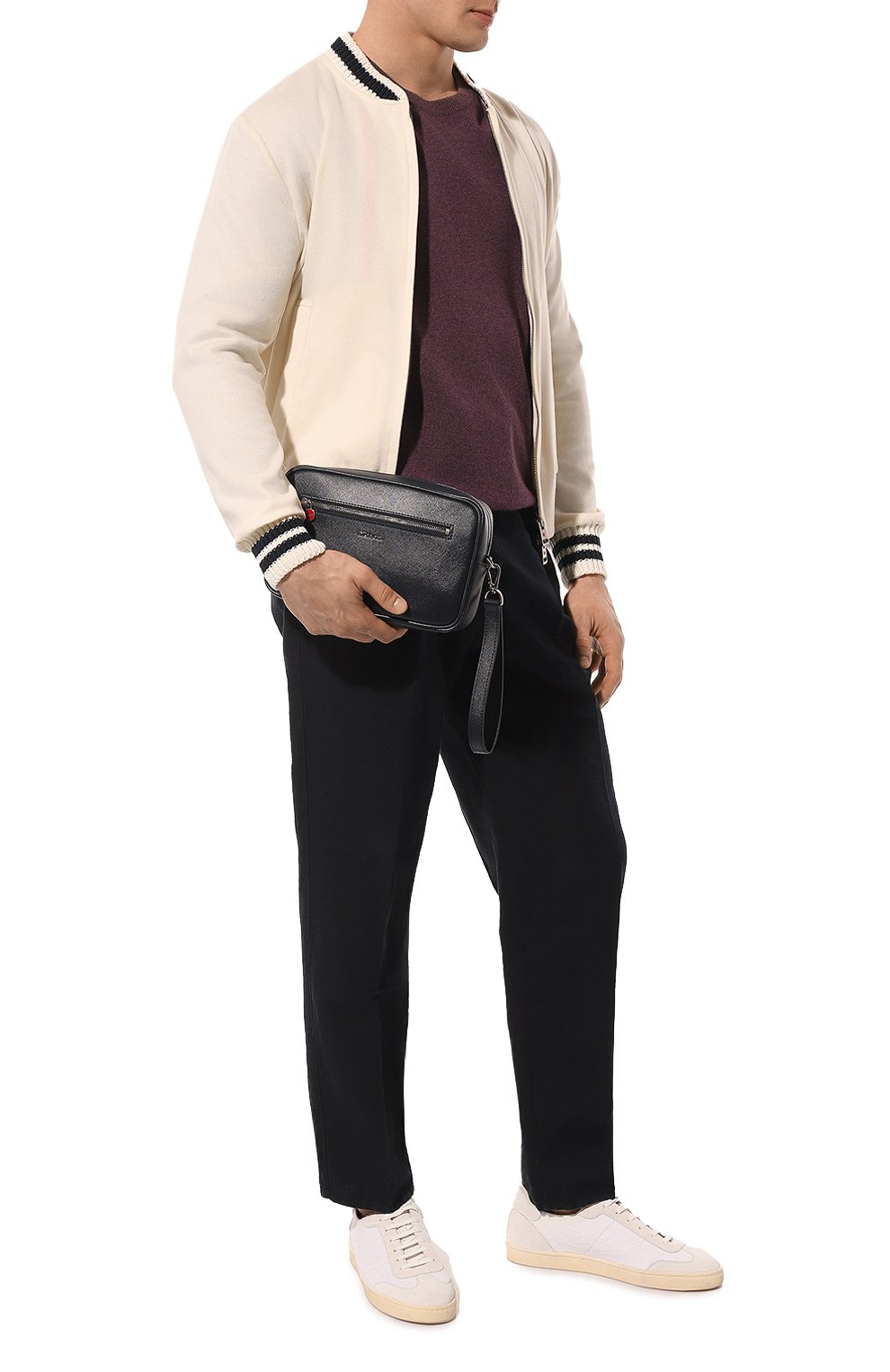 Кожаная борсетка KITON, арт. UBA0011N01003, фото 7