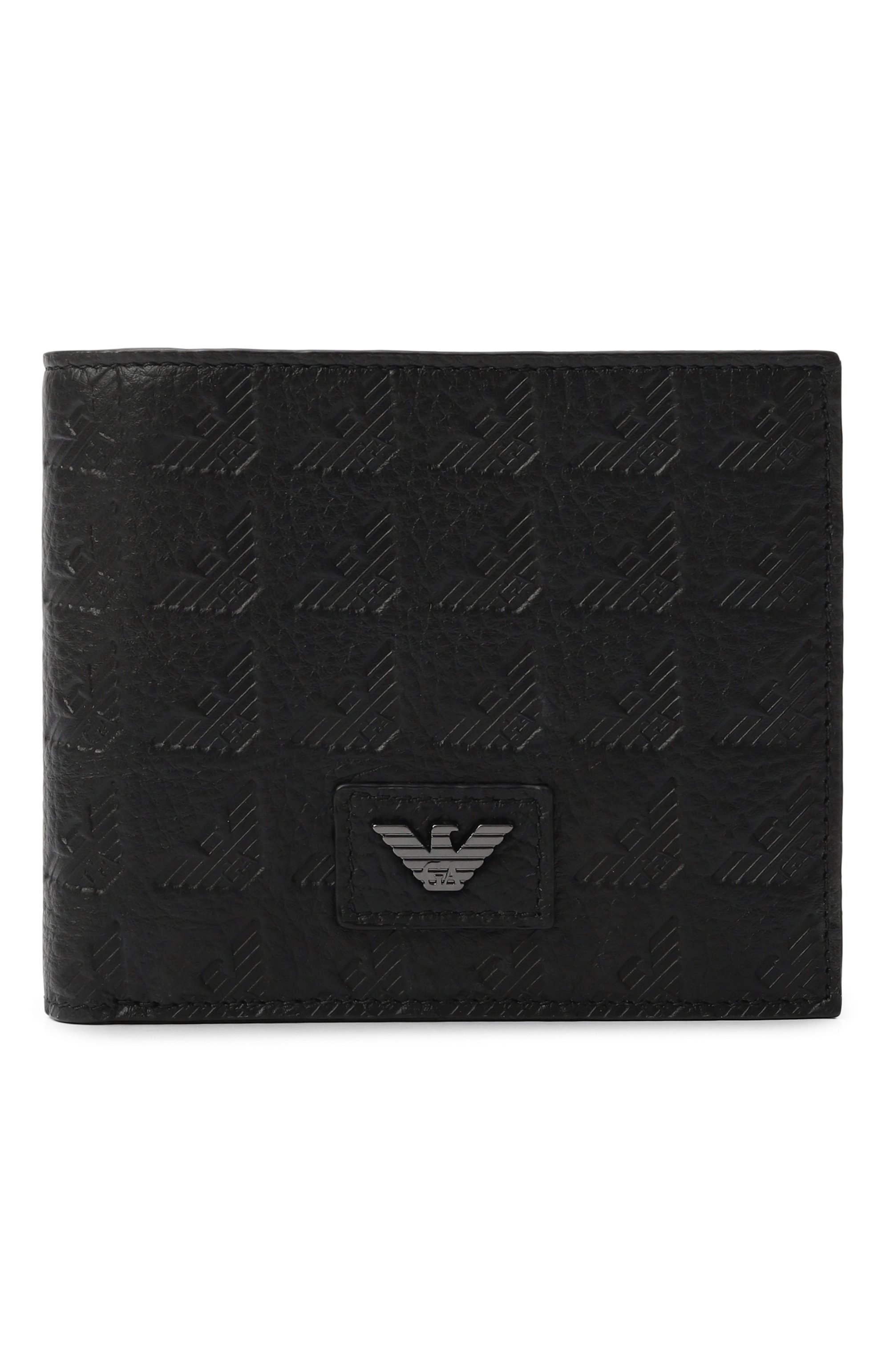 Кожаное портмоне EMPORIO ARMANI черного цвета по цене 22900 руб., арт. EM001741/AF14774, фото 1 Кожаное портмоне EMPORIO ARMANI, арт. EM001741/AF14774, фото 1