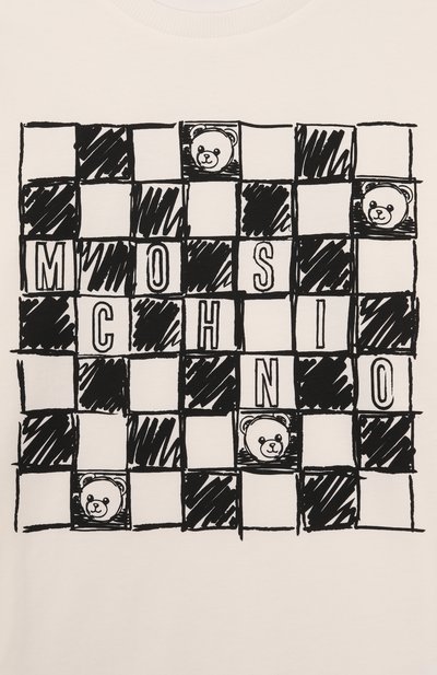 Хлопковая футболка MOSCHINO, арт. HUM05G/LAA01/10-14, фото 3