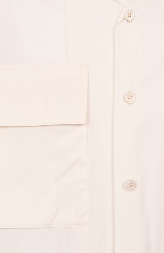 Хлопковая рубашка Jil Sander J47DL0167-J45292 Кремовый  J47DL0167-J45292 Фото 6