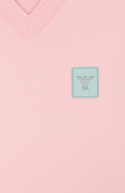 Хлопковое платье EMPORIO ARMANI светло-розового цвета по цене 26600 руб., арт. EG000612/AF10126, фото 3 Хлопковое платье EMPORIO ARMANI, арт. EG000612/AF10126, фото 3