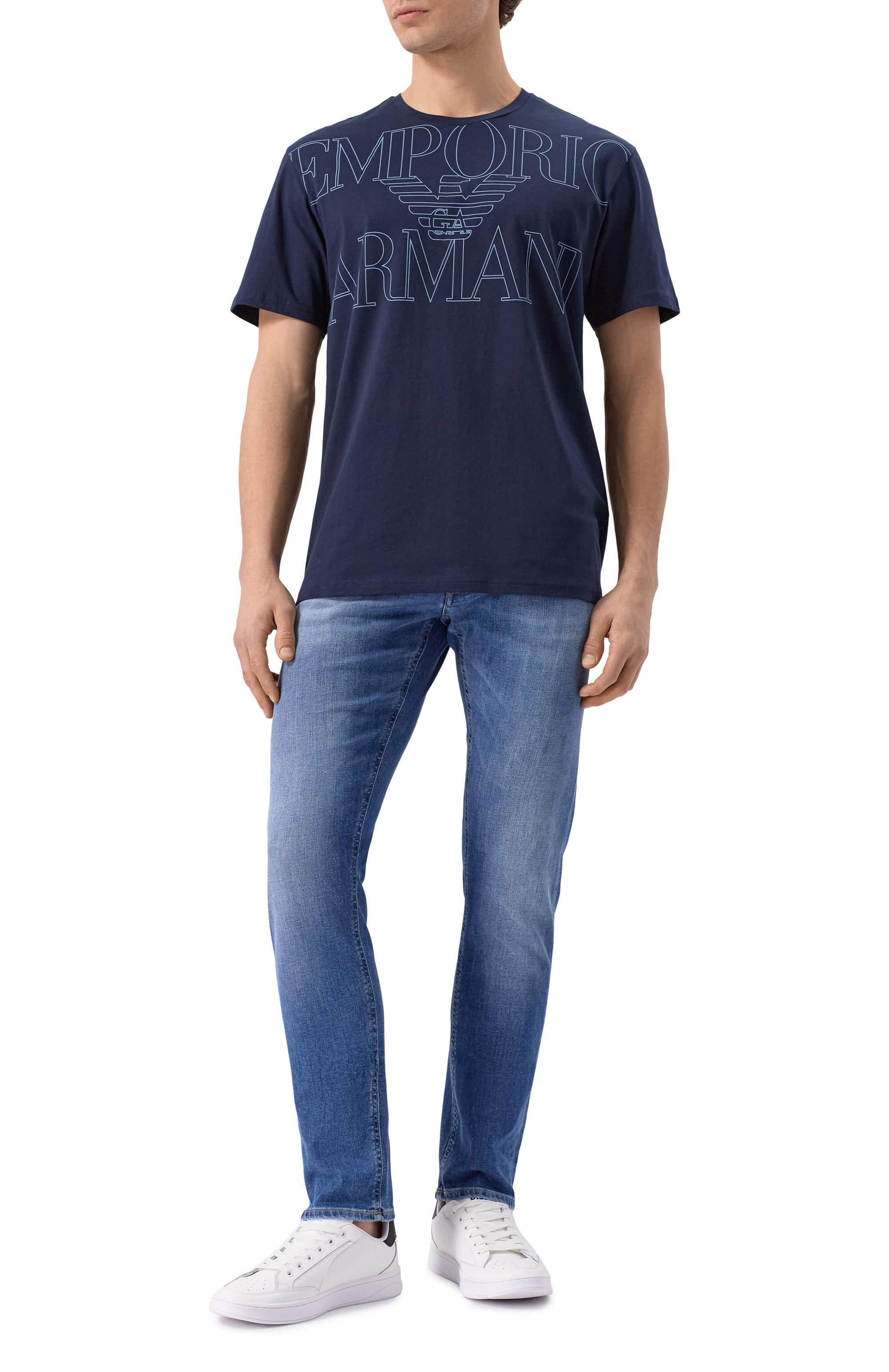 Хлопковая футболка EMPORIO ARMANI, арт. EM000574/AF12326, фото 2