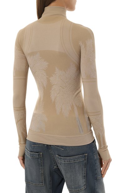 Водолазка PALM ANGELS бежевого цвета по цене 35150 руб., арт. PWVB005R24FAB001, фото 4 Водолазка PALM ANGELS, арт. PWVB005R24FAB001, фото 4