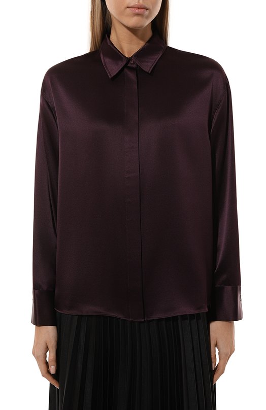 Шелковая блузка Jacob Lee WSS0212AW24BR Фиолетовый  WSS0212AW24BR Фото 3