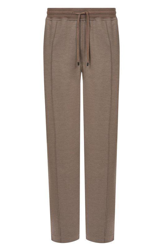 Брюки из шелка и хлопка Stefano Ricci K919072P3D/T26206_002 Коричневый K919072P3D/T26206_002