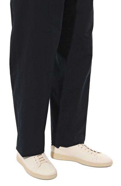 Кожаные кеды KITON, арт. USSA067N01000, фото 3