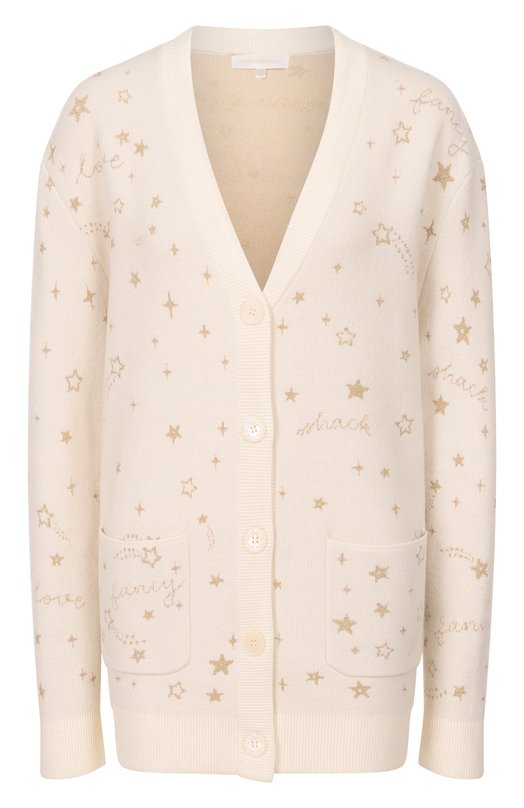 Шерстяной кардиган Love Shack Fancy K2073-2931 Кремовый K2073-2931
