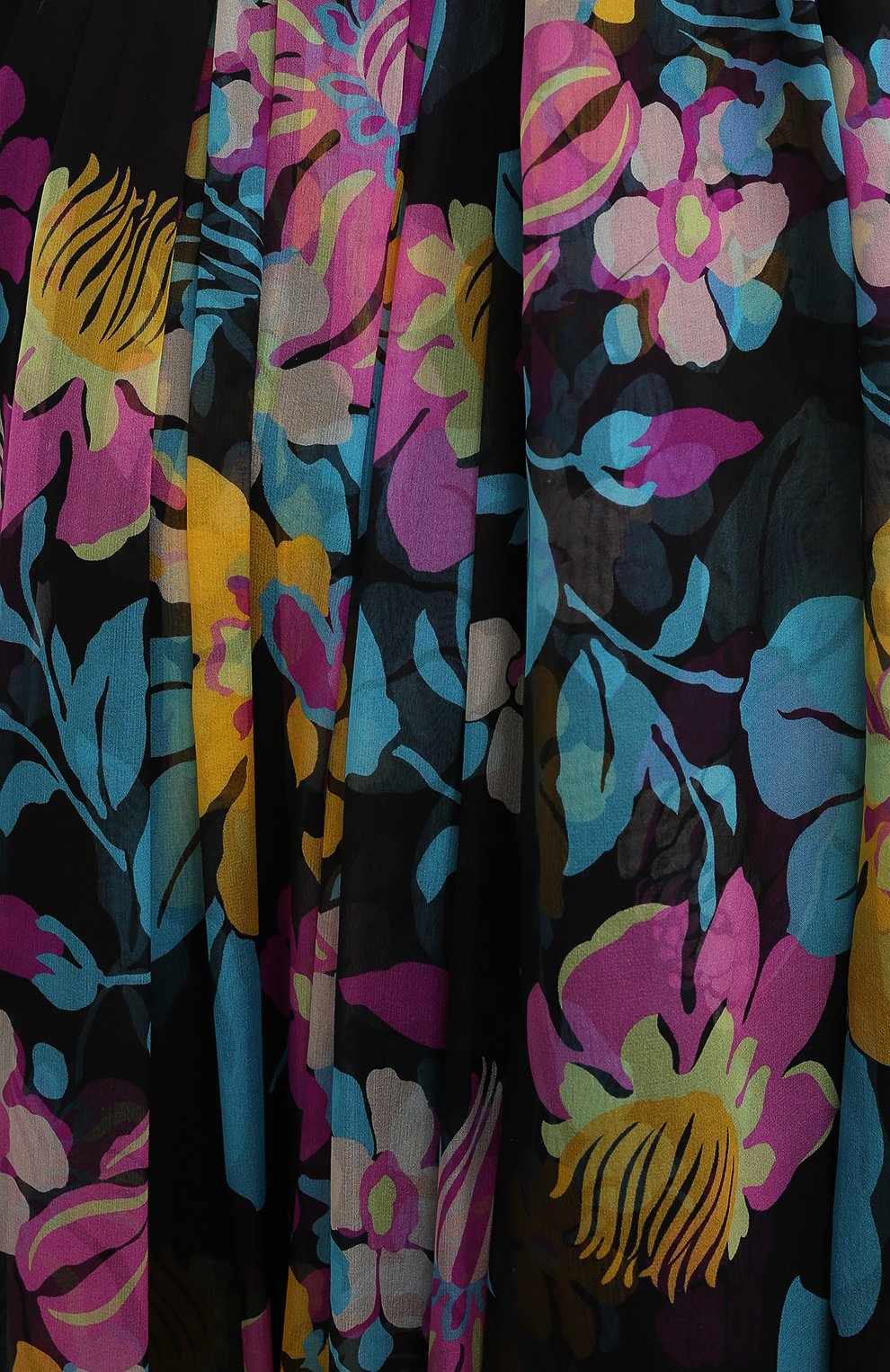 Шелковое платье SAINT LAURENT, арт. 661876/Y6C39, фото 5