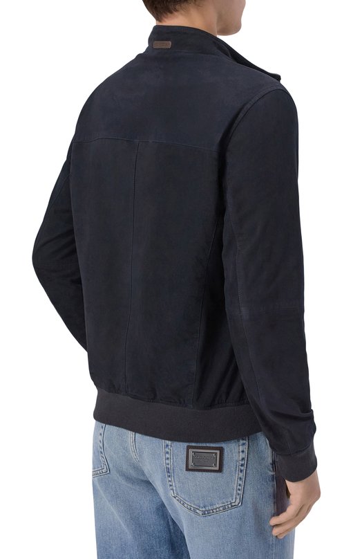 Двусторонний замшевый бомбер Gimo's 6S20.1.040.50R/112 Синий  6S20.1.040.50R/112 Фото 4