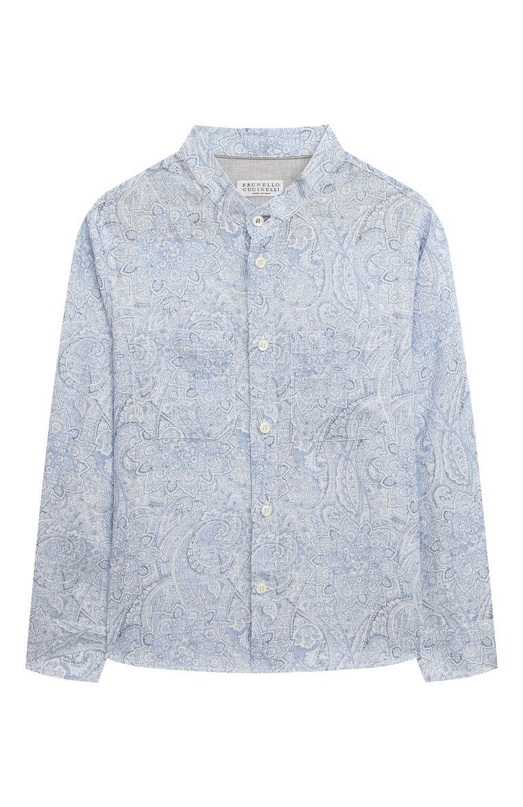 Льняная рубашка BRUNELLO CUCINELLI, арт. BM655C330A, фото 1
