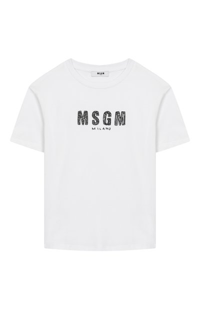Хлопковая футболка MSGM KIDS, арт. S6MSJUTH004