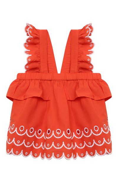 Комплект из топа и шорт STELLA MCCARTNEY кораллового цвета по цене 7455 руб., арт. 602544/SQK79, фото 2 Комплект из топа и шорт STELLA MCCARTNEY, арт. 602544/SQK79, фото 2