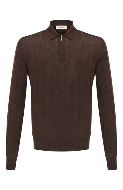 Мужская поло из шерсти и шелка GRAN SASSO, арт. 57137/13118