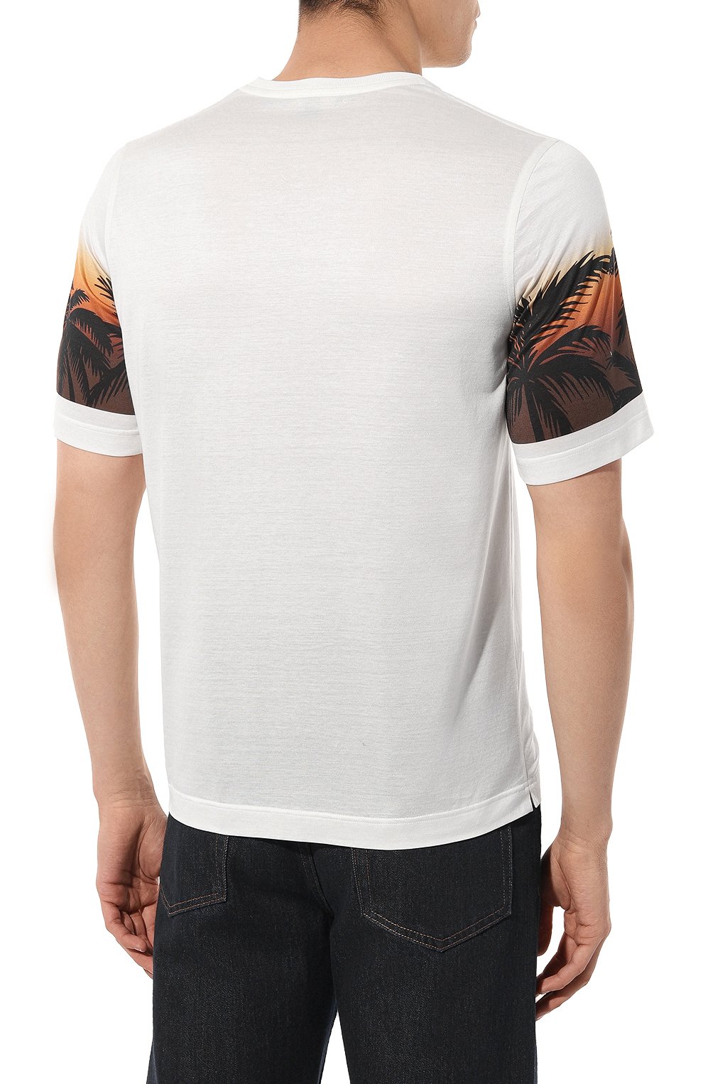 Хлопковая футболка ZILLI, арт. TSR02AM0110VZLF01, фото 4