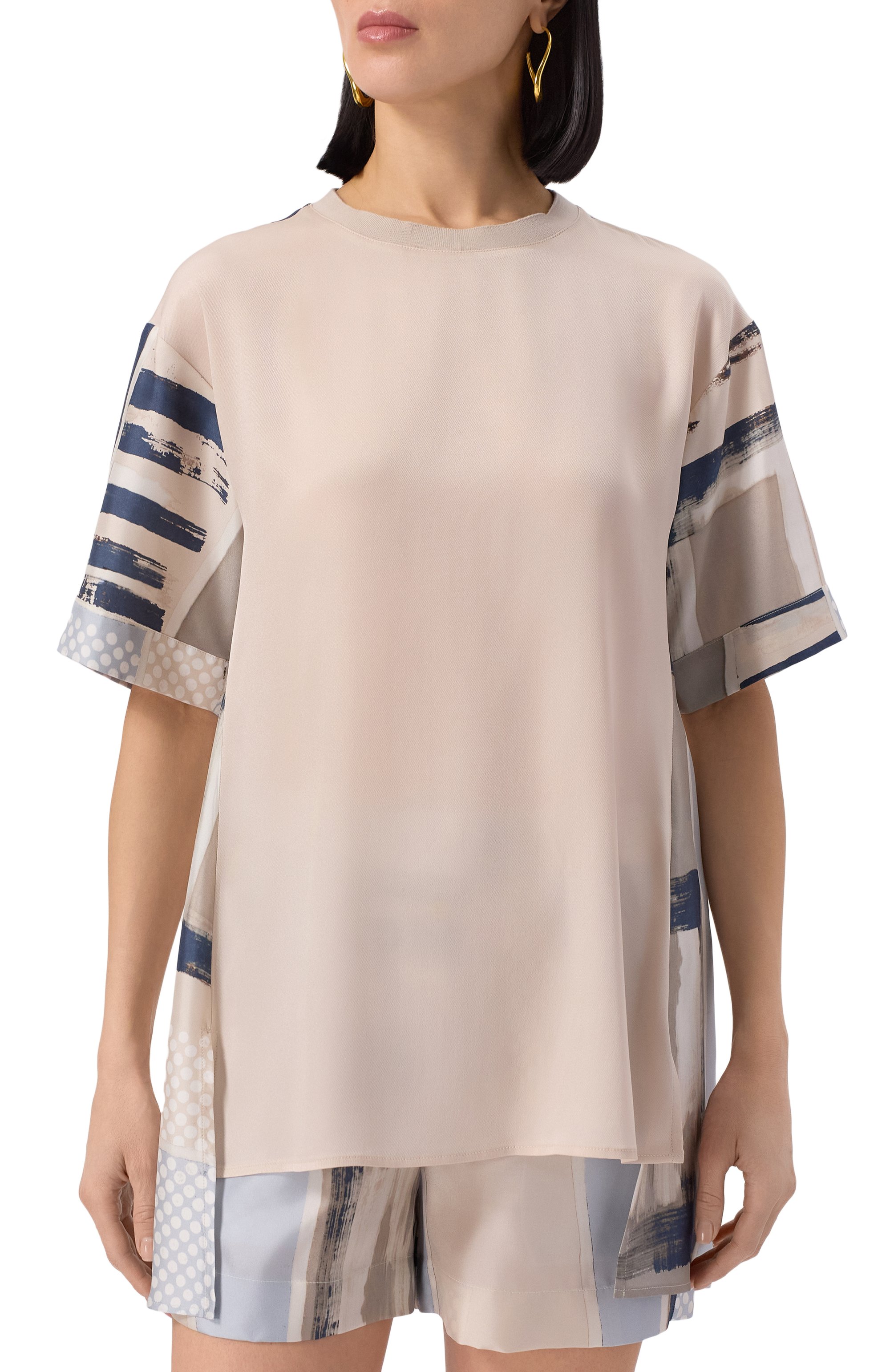 Шелковый топ LORENA ANTONIAZZI, арт. E2553TS42A/4916, фото 3