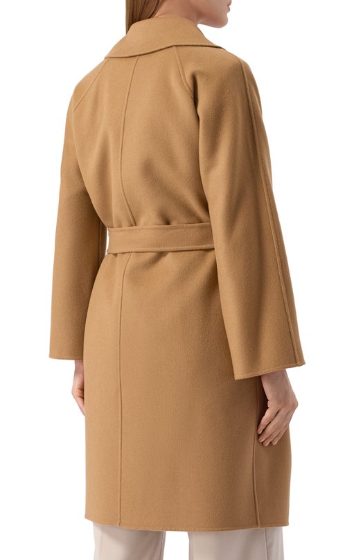 Шерстяное пальто Weekend Max Mara CIVADA Коричневый  CIVADA Фото 4
