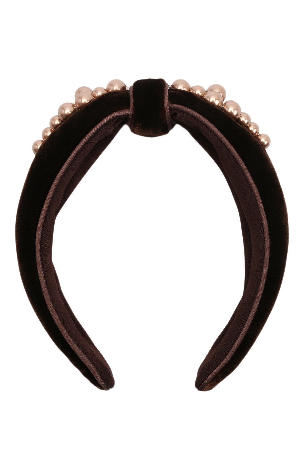 Ободок для волос ALEXANDRE DE PARIS коричневого цвета по цене 24960 руб., арт. TBD-15T-A19 H, фото 1 Ободок для волос ALEXANDRE DE PARIS, арт. TBD-15T-A19 H, фото 1