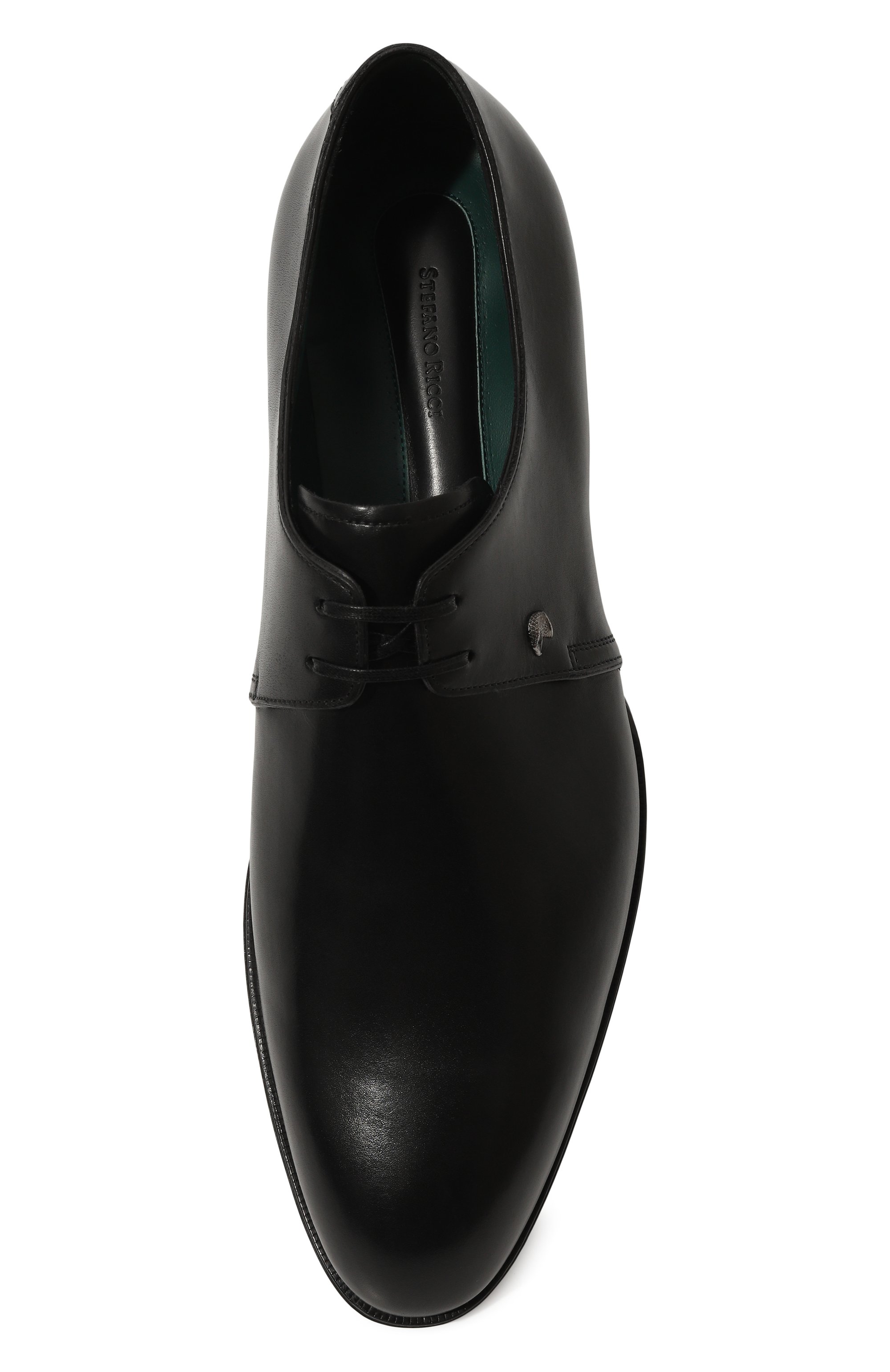 Кожаные дерби STEFANO RICCI черного цвета по цене 108000 руб., арт. U002_C5210/VT, фото 6 Кожаные дерби STEFANO RICCI, арт. U002_C5210/VT, фото 6