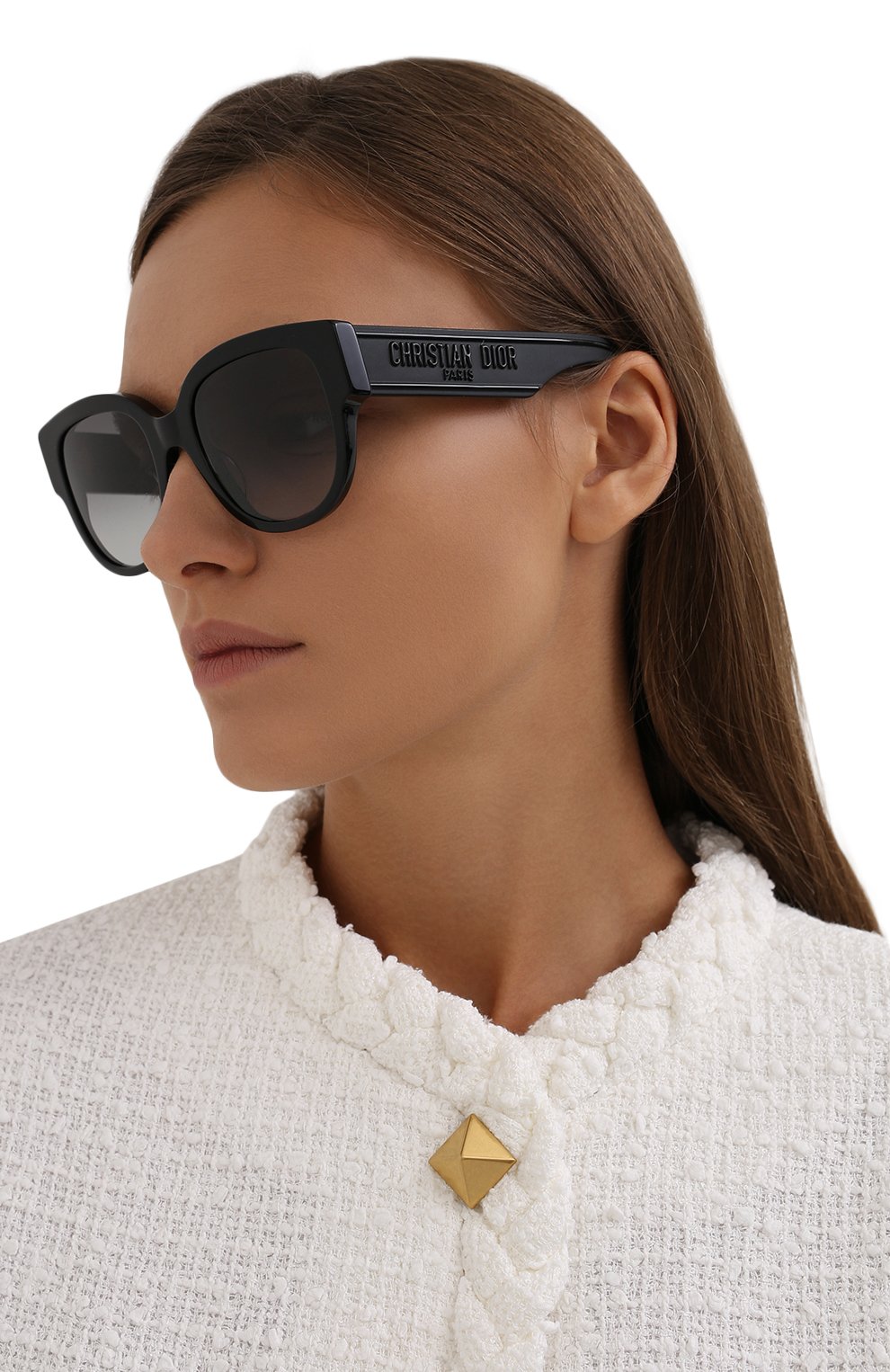 Солнцезащитные очки DIOR EYEWEAR черного цвета по цене 54950 руб., арт. WILDI0R BU 10A1, фото 2 Солнцезащитные очки DIOR EYEWEAR, арт. WILDI0R BU 10A1, фото 2