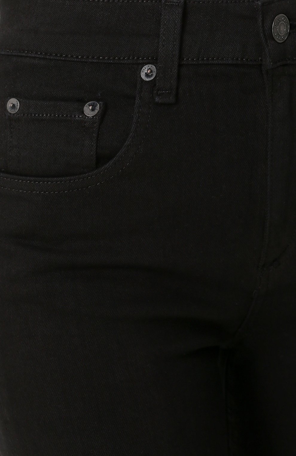 Укороченные однотонные джинсы-скинни RAG AND BONE, арт. W1566K502BLH, фото 5
