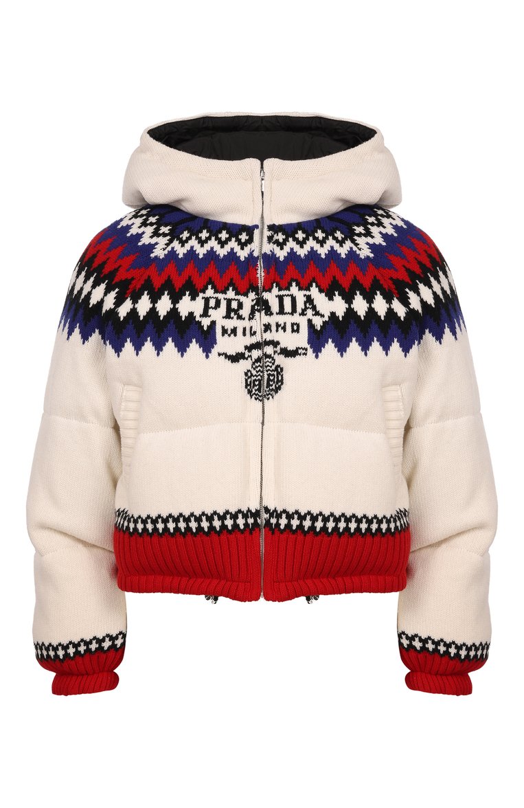Пуховик из шерсти и кашемира PRADA, арт. 292029-10O8-F0009, фото 1
