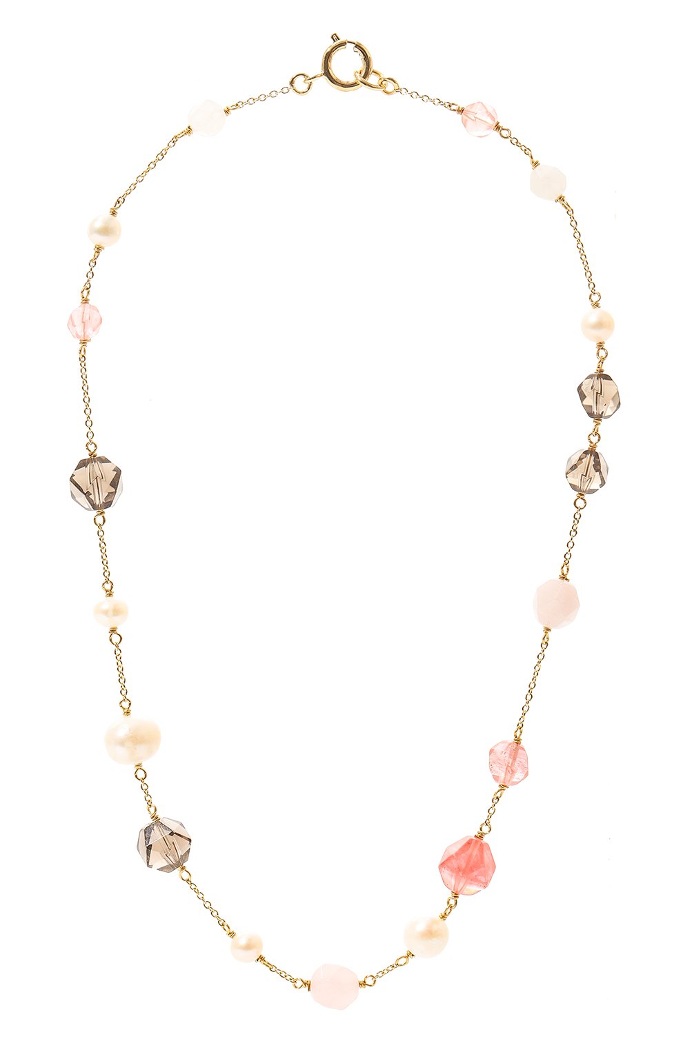 Колье CRYSTALLINE JEWELLERY розового цвета по цене 14740 руб., арт. 511F, фото 1 Колье CRYSTALLINE JEWELLERY, арт. 511F, фото 1