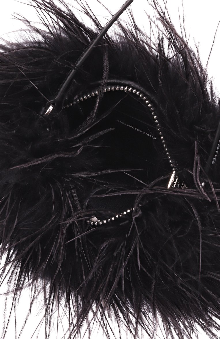 Женская сумка heiress medium ALEXANDER WANG черного цвета, арт. 20125P51X | Фото 5 (Размер: medium; Материал: Натуральная кожа; Женское Кросс-КТ: Вечерняя сумка)