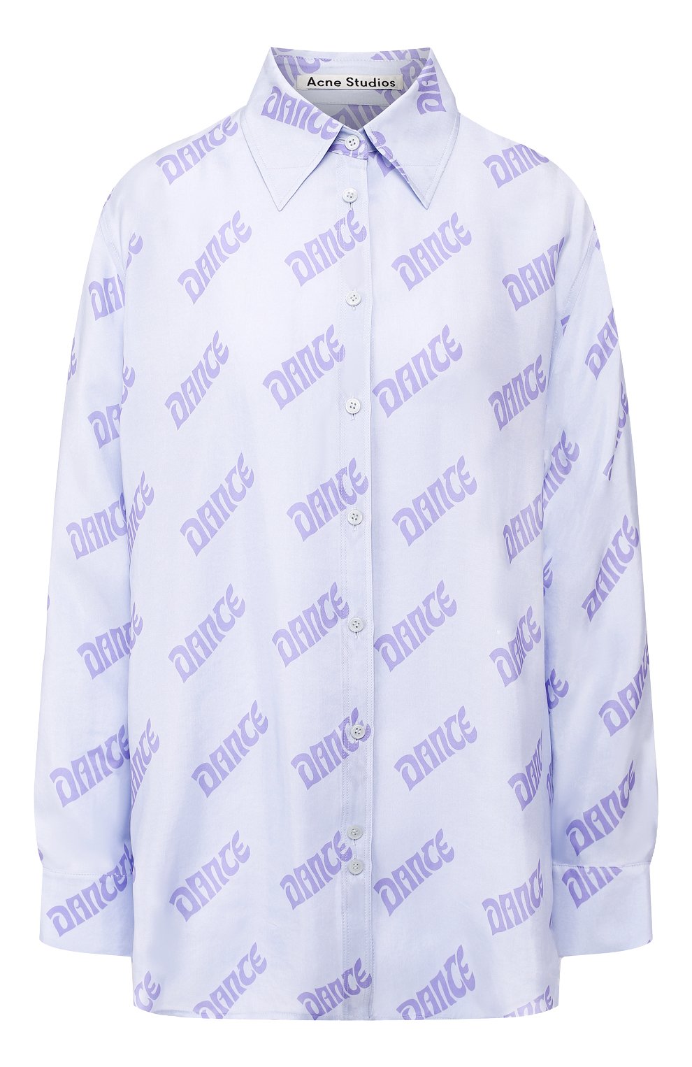 Рубашка из вискозы ACNE STUDIOS голубого цвета по цене 54500 руб., арт. AC0067, фото 1 Рубашка из вискозы ACNE STUDIOS, арт. AC0067, фото 1