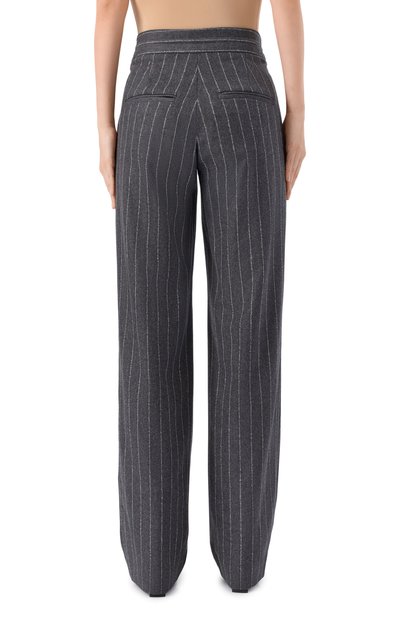 Брюки из шерсти и кашемира LOULOU DE SAISON серого цвета по цене 55600 руб., арт. LIZZIE, фото 4 Брюки из шерсти и кашемира LOULOU DE SAISON, арт. LIZZIE, фото 4