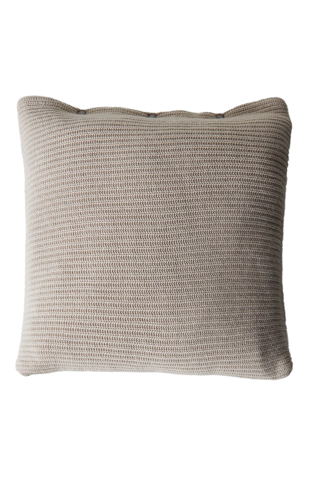 Большая подушка с наволочкой из кашемира BRUNELLO CUCINELLI бежевого цвета по цене 122500 руб., арт. ML1205D02, фото 1 Большая подушка с наволочкой из кашемира BRUNELLO CUCINELLI, арт. ML1205D02, фото 1