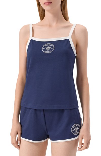 Хлопковая майка sporty & rich x hotel du cap-eden-roc SPORTY AND RICH, арт. T007960666BL107, фото 3