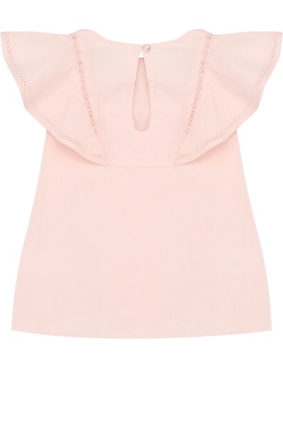 Хлопковая блуза свободного кроя с вышивкой TARTINE ET CHOCOLAT, арт. TL12042, фото 2