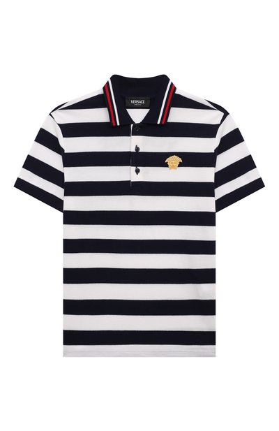 Хлопковое поло VERSACE, арт. 1000126/1A09735/8A-14A