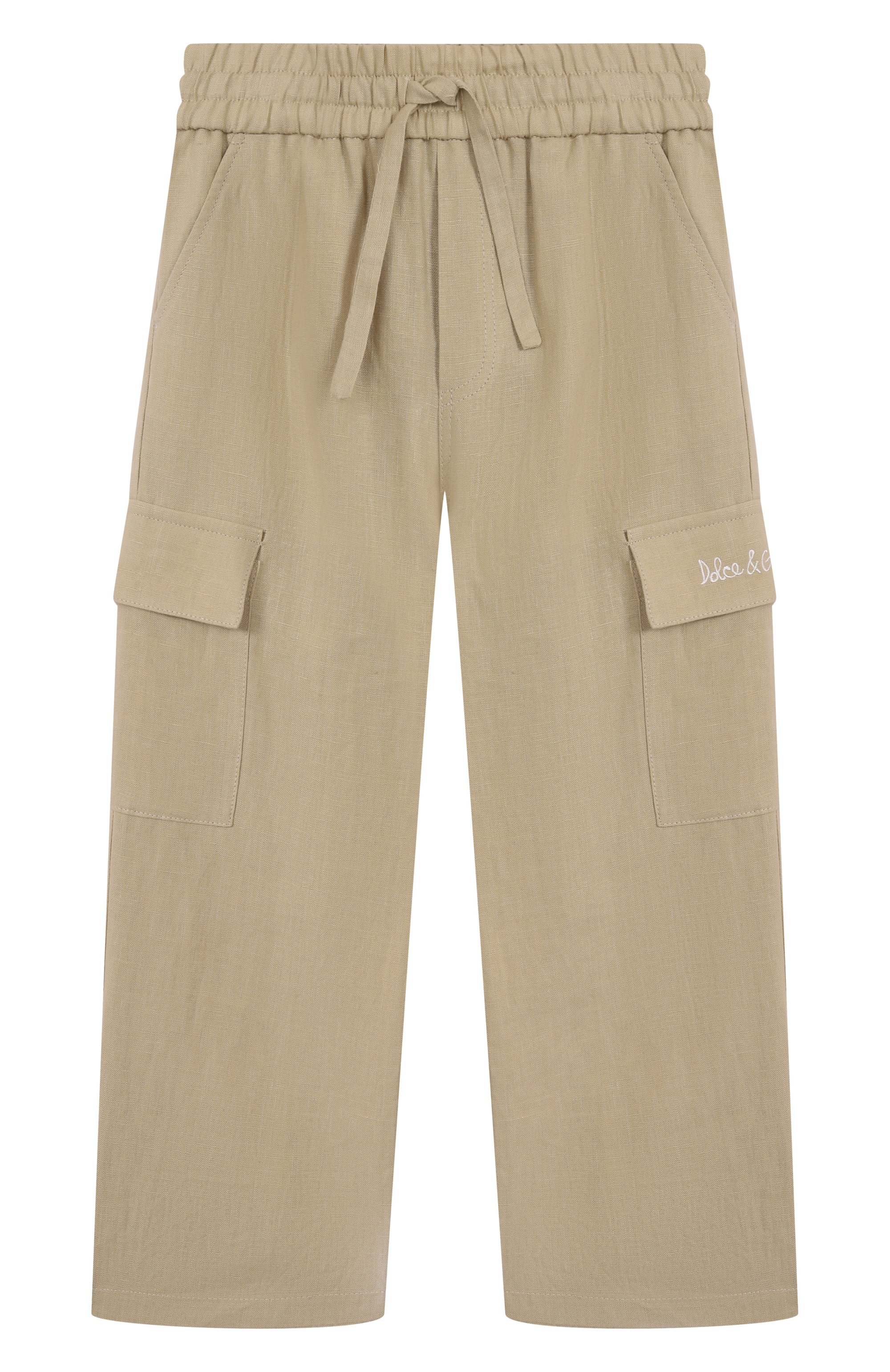 Льняные брюки-карго DOLCE & GABBANA, арт. L44P76/FU4LH/2-6, фото 1