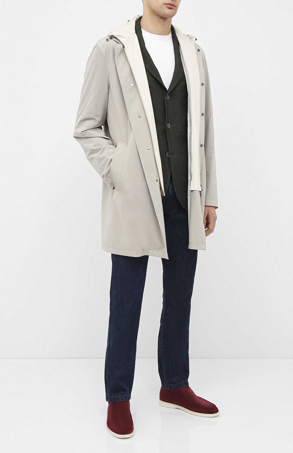 Замшевые ботинки open walk LORO PIANA, арт. FAB4368, фото 2