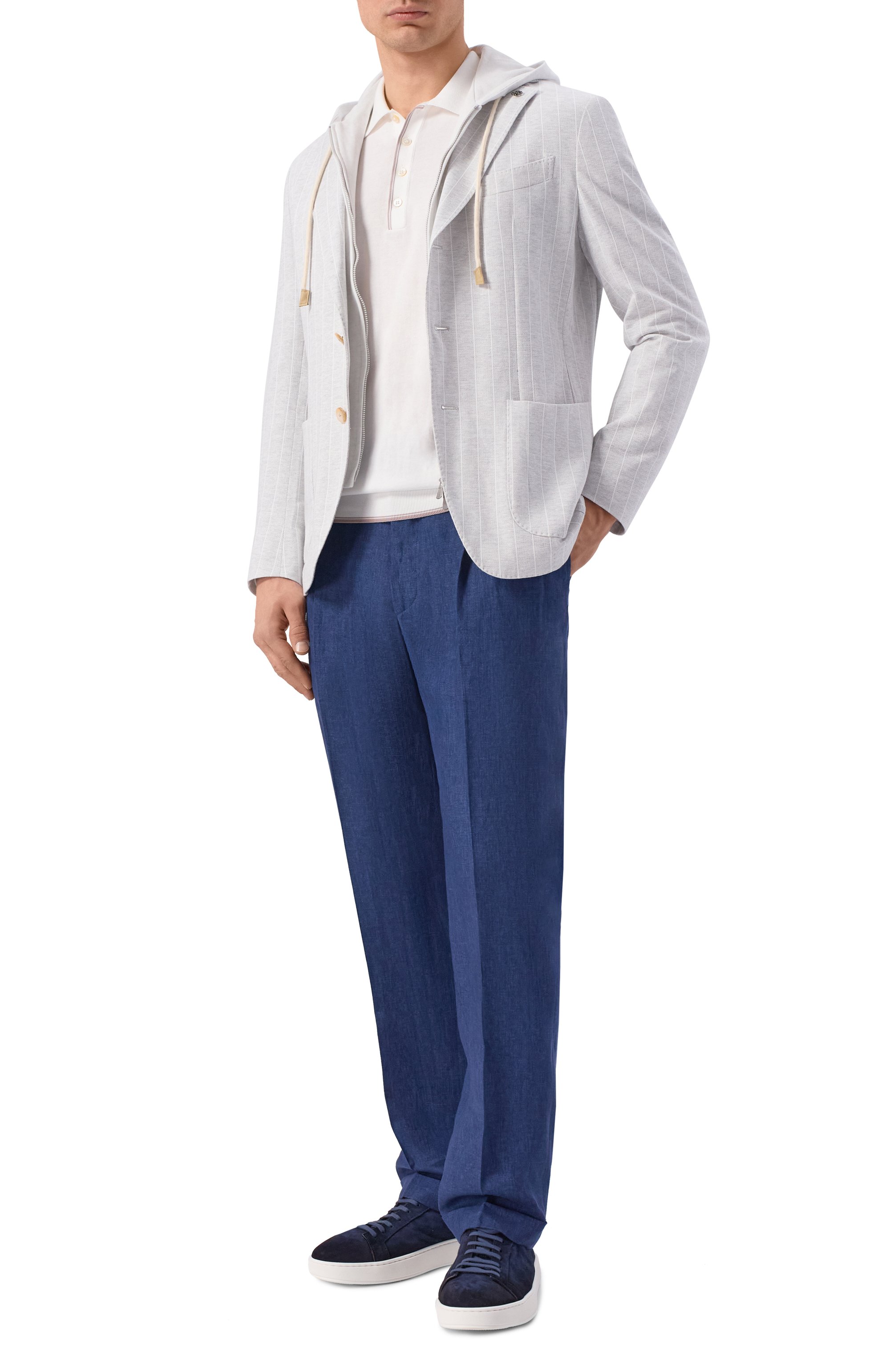 Пиджак из хлопка и льна GRAN SASSO, арт. 78113/79306, фото 2