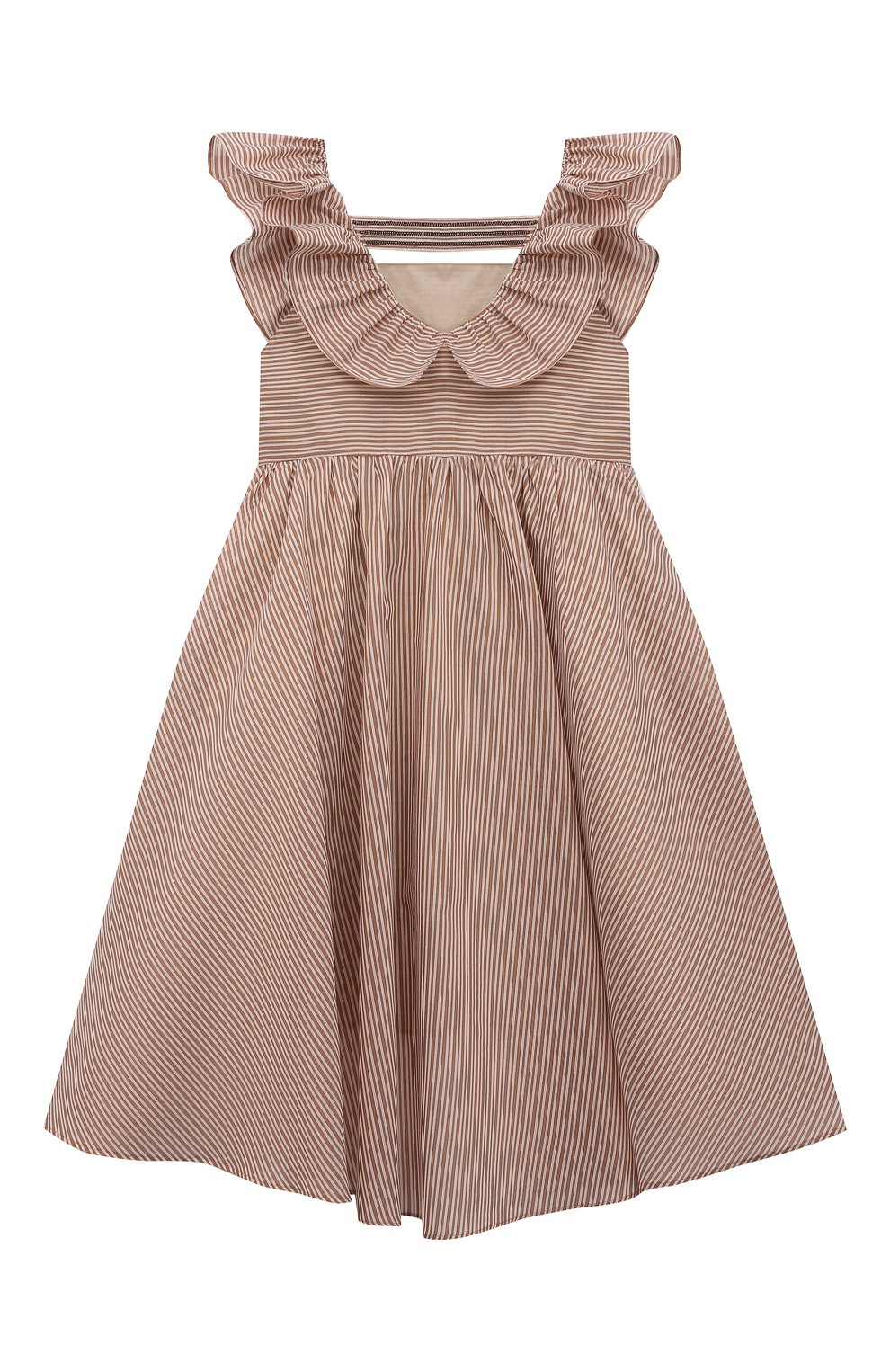 Хлопковый сарафан BRUNELLO CUCINELLI, арт. BH166A256A, фото 2