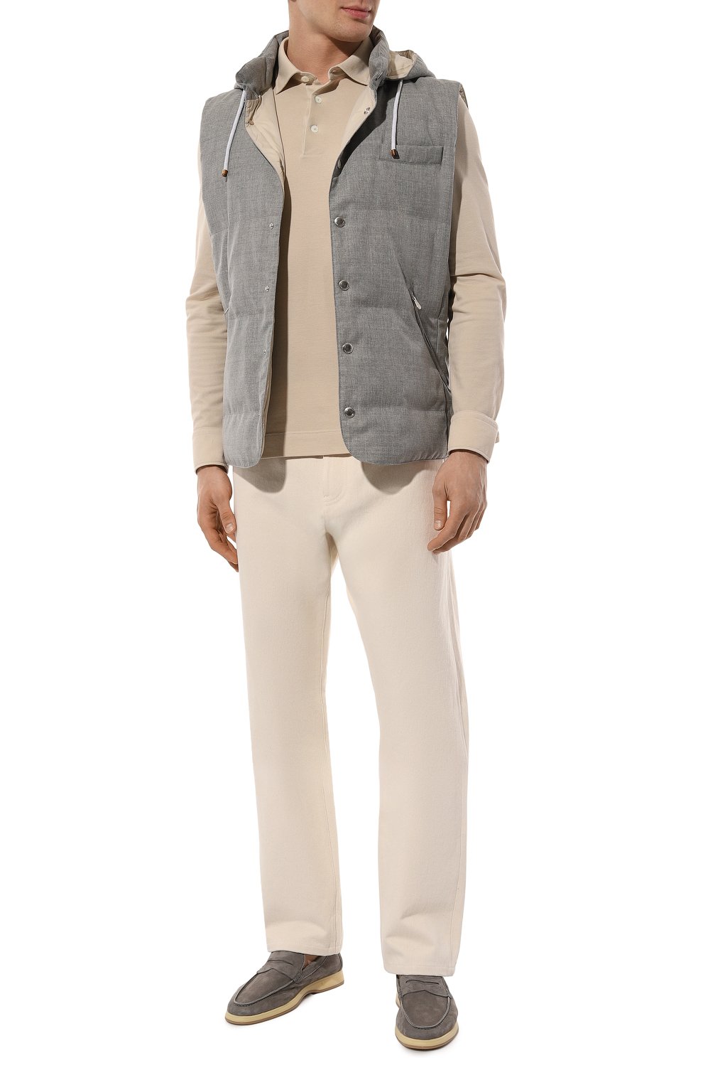 Пуховый жилет BRUNELLO CUCINELLI, арт. MB4071716, фото 2